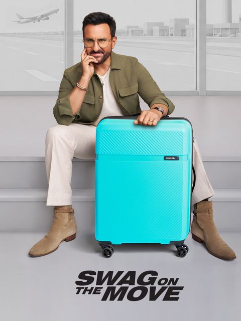 Safari Magnum Fury 66 Medium Check-in Suitcase Teal - Image 6