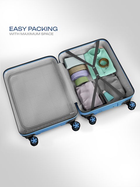 SAFARI Medium Check-in Suitcase (65 cm) 8 Wheels - Persia - Blue - Image 7