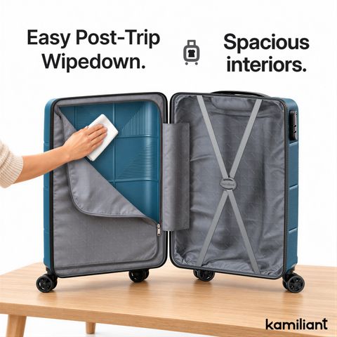 KAMILIANT BASTIAN 3-Piece Hard Luggage Set, Blue - Image 8