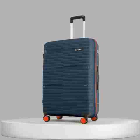 HRX Zanzibar Check-in Suitcase 8 Wheels - 30 inch Blue - Price in