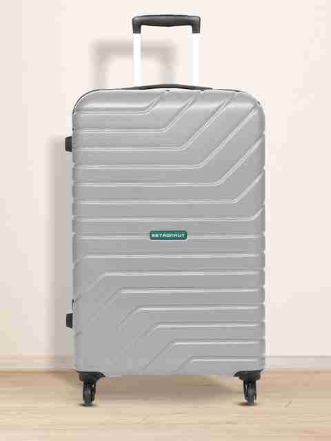 METRONAUT Medium Check-in Suitcase 65cm 4 Wheels Silver - Image 3