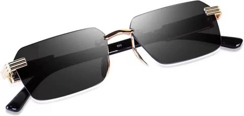 Shade House UV Protection Rectangular Sunglasses (54) (For Men, Black) - Image 6