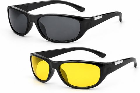 Jaxz Eyewear Riding Glasses, Black, Yellow, Free Size - Image 3
