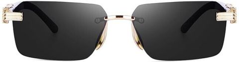 Shade House UV Protection Rectangular Sunglasses (54) (For Men, Black) - Image 5