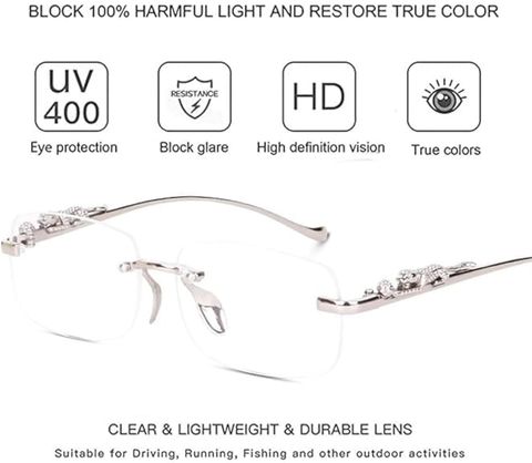 eyevy UV Protection Rectangular Sunglasses, Clear, Free Size - Image 8