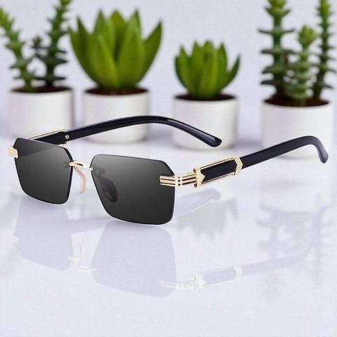 Shade House UV Protection Rectangular Sunglasses (54) (For Men, Black) - Image 8