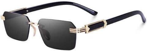 Shade House UV Protection Rectangular Sunglasses (54) (For Men, Black) - Image 4