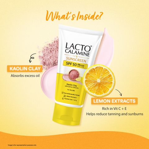 Lacto Calamine Sunscreen SPF 50 PA+++ Matte Look 50g - Image 4