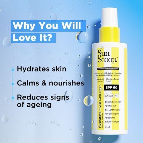 SunScoop SPF 60 PA++++ Hydrating Fluid Sunscreen 125ml - Image 6