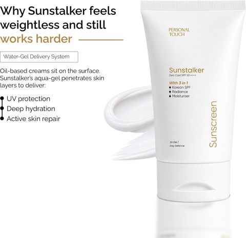 PERSONAL TOUCH SKINCARE Sunscreen - SPF 50 PA++++ Sunscreen SPF 50 PA++++ Sunstalker 3 in 1 For Sun & Tan Protection (30 ml) - Image 8