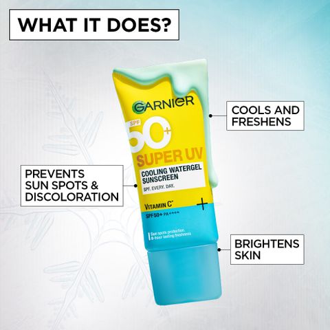 Garnier Super UV Cooling Gel Sunscreen SPF 50 PA++++ 60ml - Image 7