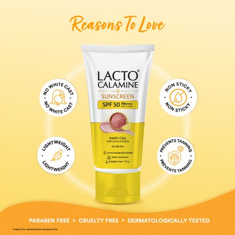 Lacto Calamine Sunscreen SPF 50 PA+++ Matte Look 50g - Image 5