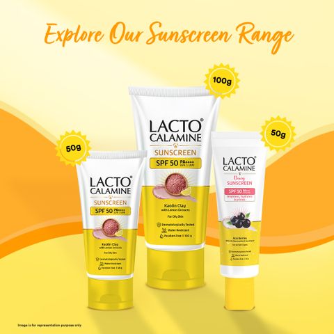 Lacto Calamine Sunscreen SPF 50 PA+++ Matte Look 50g - Image 8
