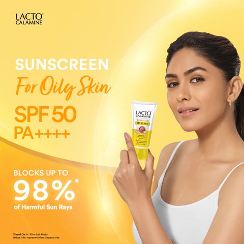 Lacto Calamine Sunscreen SPF 50 PA+++ Matte Look 50g - Image 3