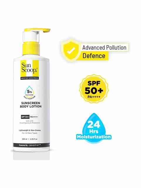 SunScoop Sunscreen SPF 50 PA++++ 5% Niacinamide Body Lotion 200ml - Image 5