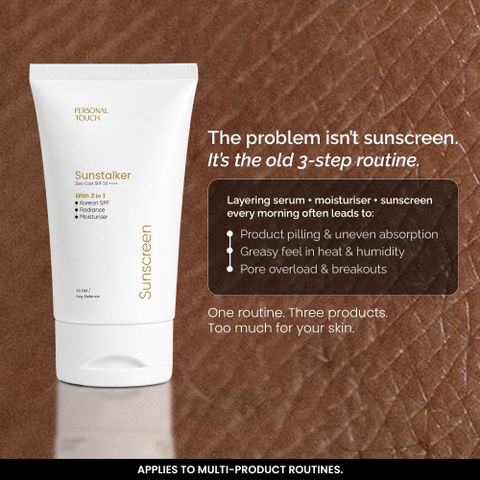 PERSONAL TOUCH SKINCARE Sunscreen - SPF 50 PA++++ Sunscreen SPF 50 PA++++ Sunstalker 3 in 1 For Sun & Tan Protection (30 ml) - Image 6