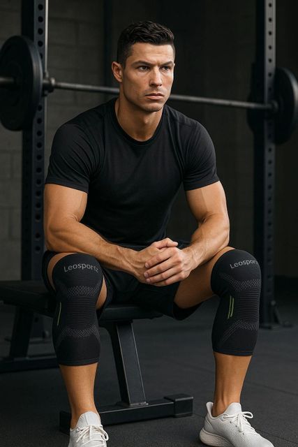 Leosportz 2 Pack Brace, Compression Sleeve Unisex, Running,Gym, Hiking Knee Support - Image 7