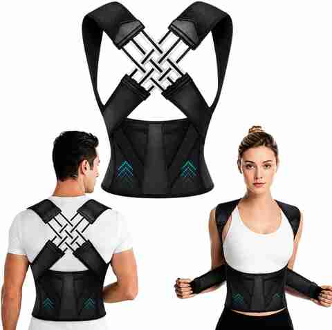 RadheKunj Fitness P-17 Posture Corrector (Black) - Image 5