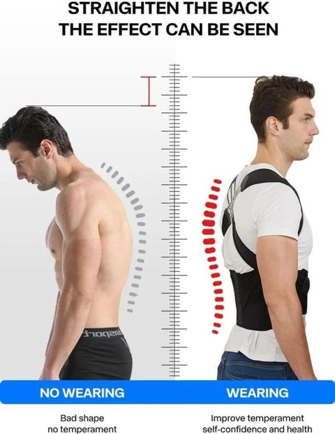 RadheKunj Fitness P-17 Posture Corrector (Black) - Image 8