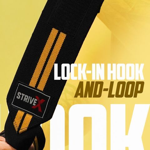 Strivex Professional Wrap Band ,Strap For Gym and Fitness Wrist Support (Yellow) - Image 4
