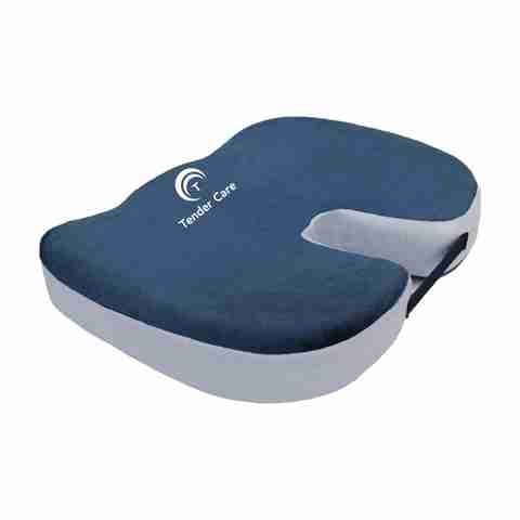 Tender Care Coccyx Cushion Tailbone Lower Back Support and Pain Relief FOR Office, Car Seats Back / Lumbar Support (Blue) - Image 3