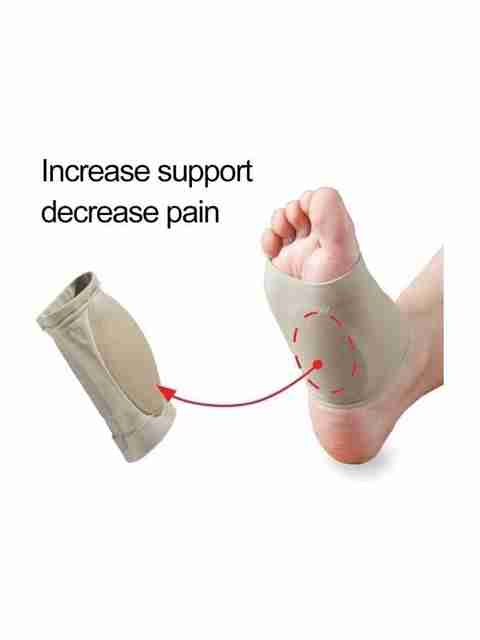 nkk Arch Support Flat Feet Pain Relief Plantar Fasciitis Foot Gel Insole (Pack Of 1) - Image 5