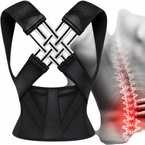 RadheKunj Fitness P-17 Posture Corrector (Black) - Image 6