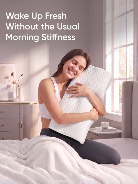 FOVERA Cervical Pillow for Neck Pain, White - Image 8