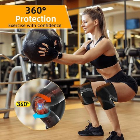 Leosportz 2 Pack Brace, Compression Sleeve Unisex, Running,Gym, Hiking Knee Support - Image 8