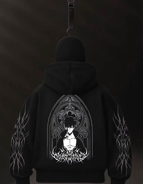 mercywear Men Full Sleeve Printed, Graphic Print Hooded Sweatshirt - Image 6