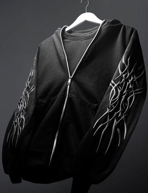mercywear Men Full Sleeve Printed, Graphic Print Hooded Sweatshirt - Image 7