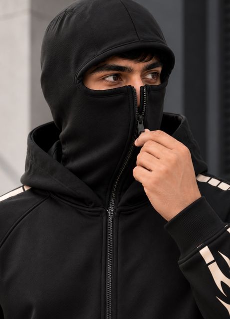 TRIPR Men Full Sleeve Printed Hooded Sweatshirt - Image 8