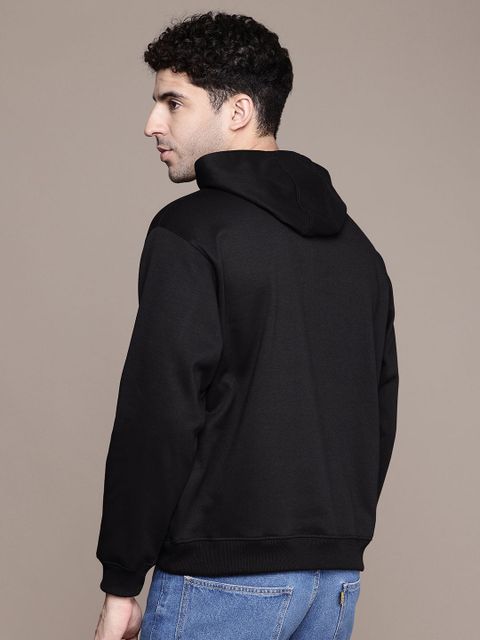 Roadster Men Full Sleeve Printed Hooded Sweatshirt - Image 6