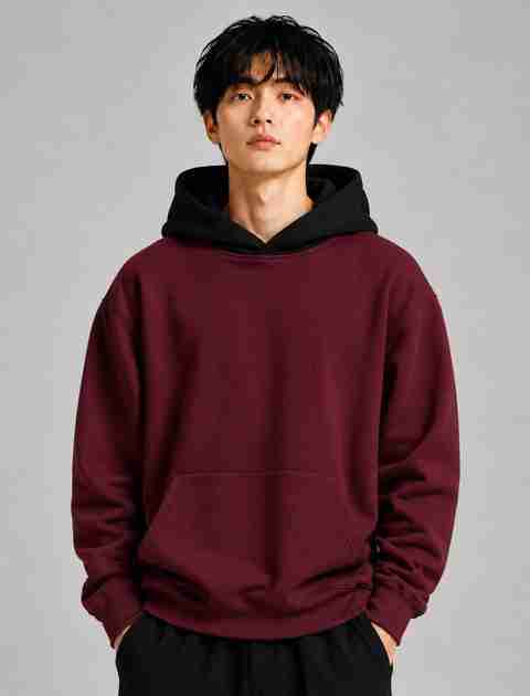 RASKELYBAX Men Full Sleeve Color Block Hooded Sweatshirt - Image 5