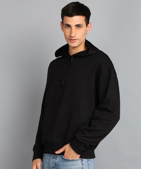 Alan Jones Men Full Sleeve Solid Hooded Sweatshirt - Image 7