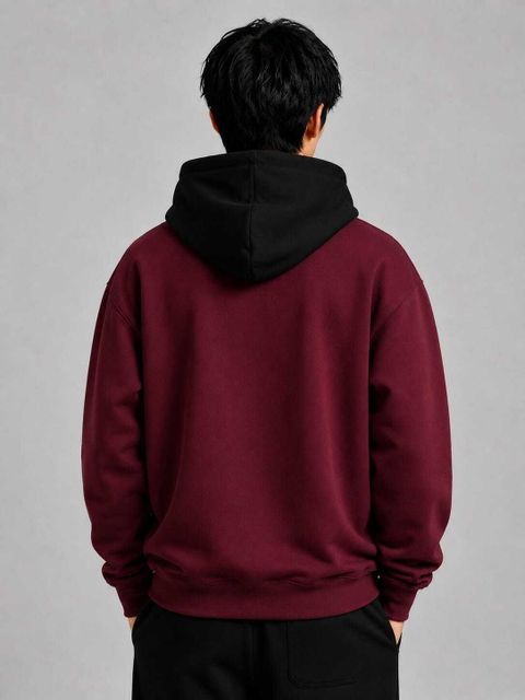 RASKELYBAX Men Full Sleeve Color Block Hooded Sweatshirt - Image 6