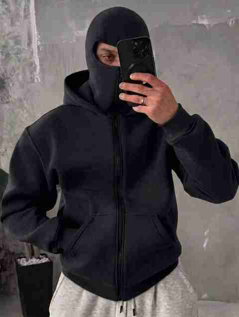 WOMENPRIDE Men Full Sleeve Solid Hooded Sweatshirt - Image 5