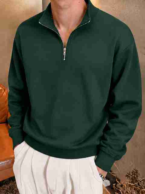 TeeWink Men Full Sleeve Solid Sweatshirt - Image 5