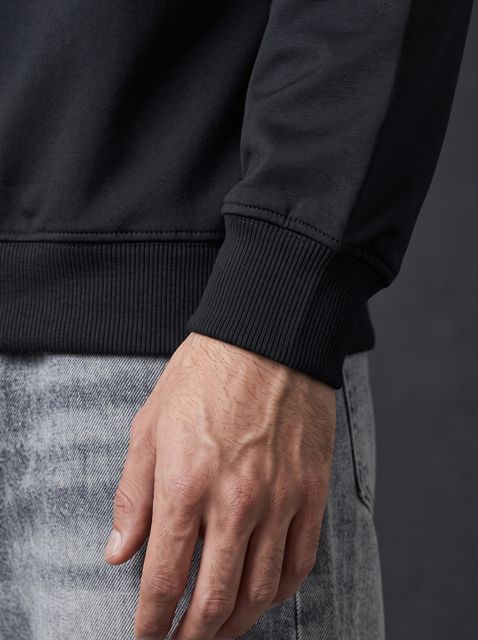 GIBBONTE Men Full Sleeve Solid Sweatshirt - Image 8