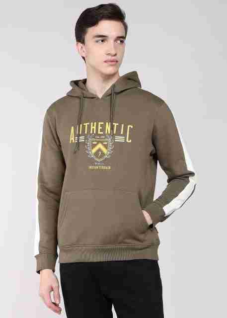 INDIAN TERRAIN Men Full Sleeve Graphic Print Hooded Sweatshirt - Image 5