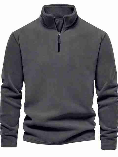 Lripsome Men Full Sleeve Solid Sweatshirt - Image 5