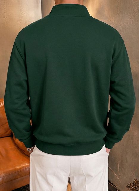 TeeWink Men Full Sleeve Solid Sweatshirt - Image 6