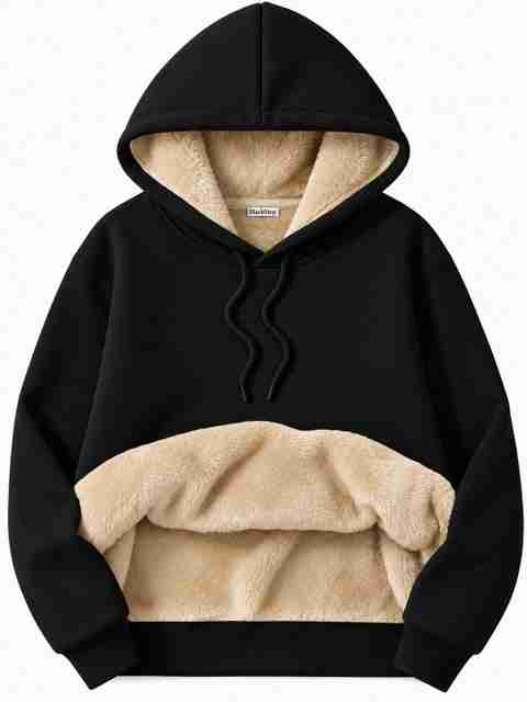 kshs Women Full Sleeve Solid Hooded Sweatshirt - Image 2