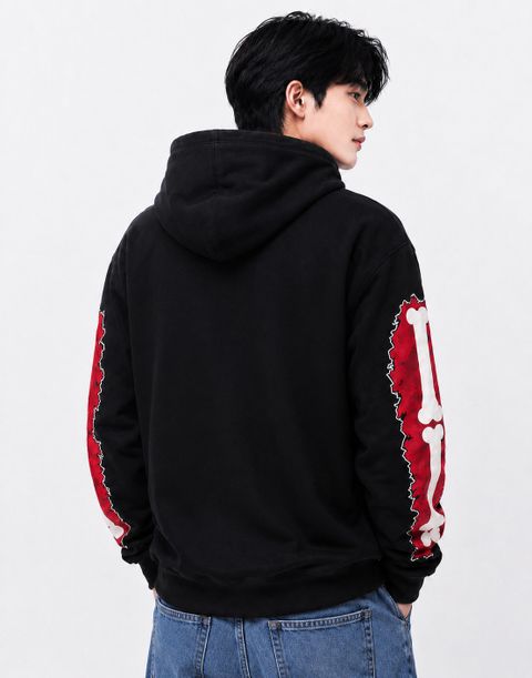 JUGULAR Men Full Sleeve Graphic Print Hooded Sweatshirt - Image 6