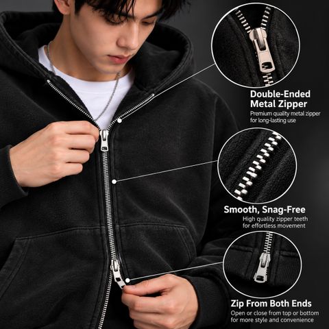 Ovalo Men Full Sleeve Solid Hooded Sweatshirt - Image 7