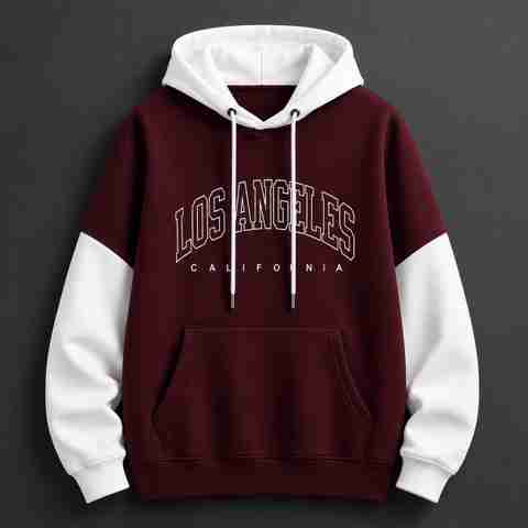 Vaishnavi Fashion Men & Women Full Sleeve Color Block Hooded Sweatshirt - Image 4