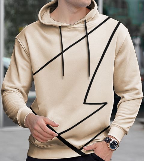 KELONBRO Men Full Sleeve Printed Hooded Sweatshirt - Image 7