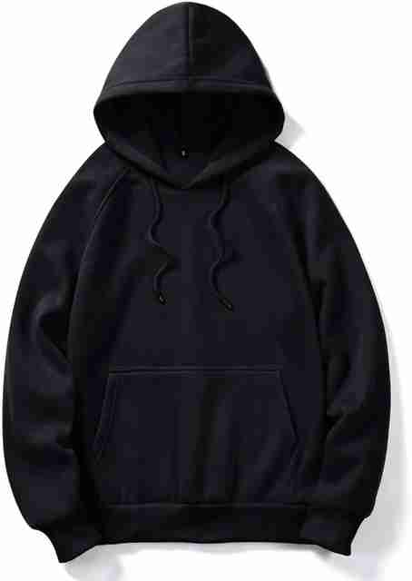 choicehub Men Full Sleeve Solid Hooded Sweatshirt - Image 5