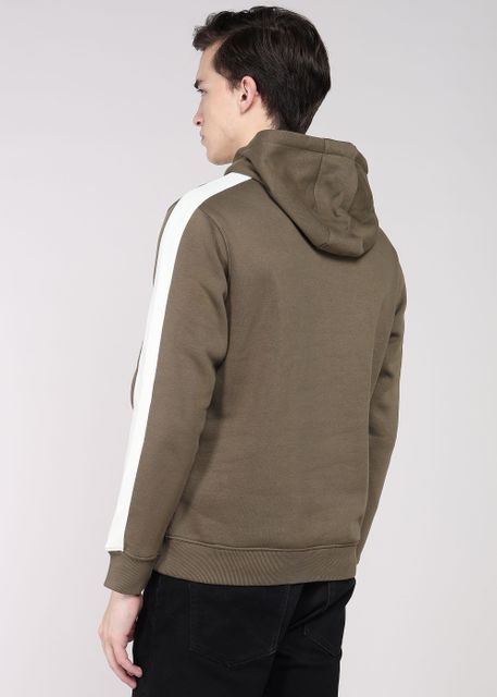 INDIAN TERRAIN Men Full Sleeve Graphic Print Hooded Sweatshirt - Image 8