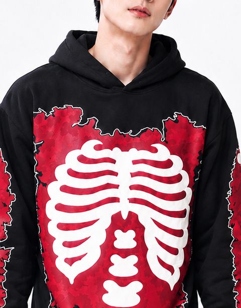 JUGULAR Men Full Sleeve Graphic Print Hooded Sweatshirt - Image 8